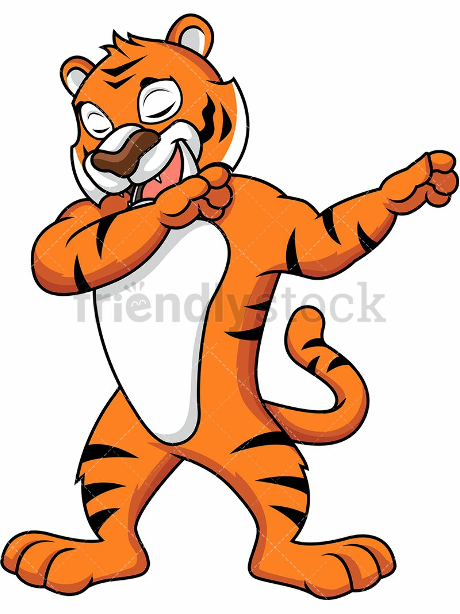 tiger clipart standing