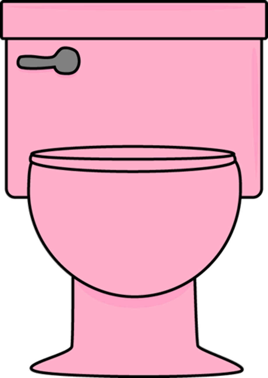 toilet clipart pink