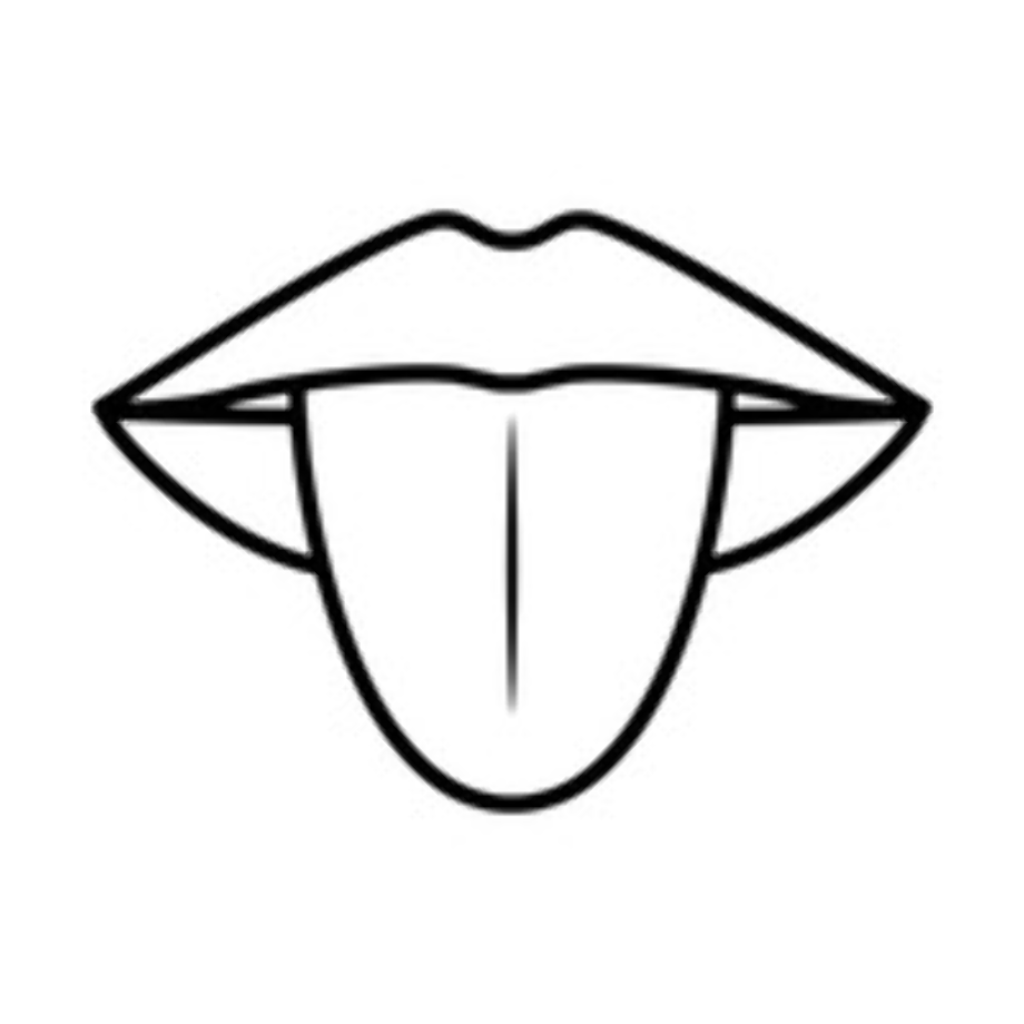 tongue clipart vector