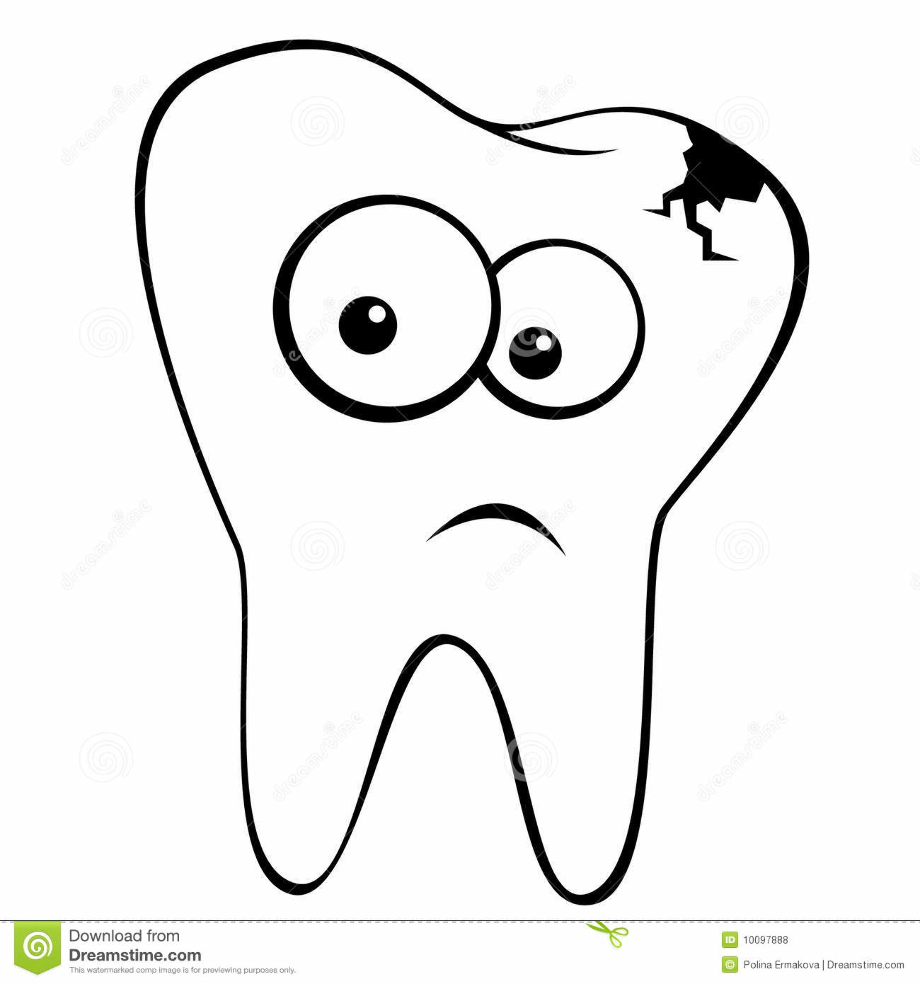 tooth clipart sad