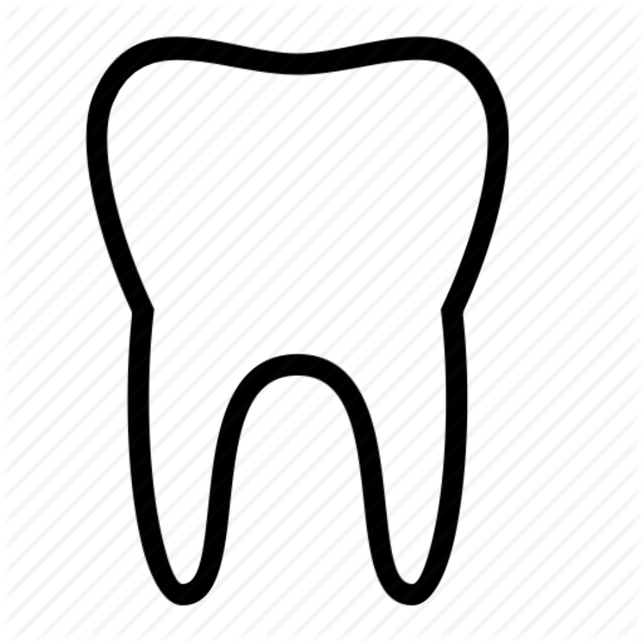 tooth clipart silhouette