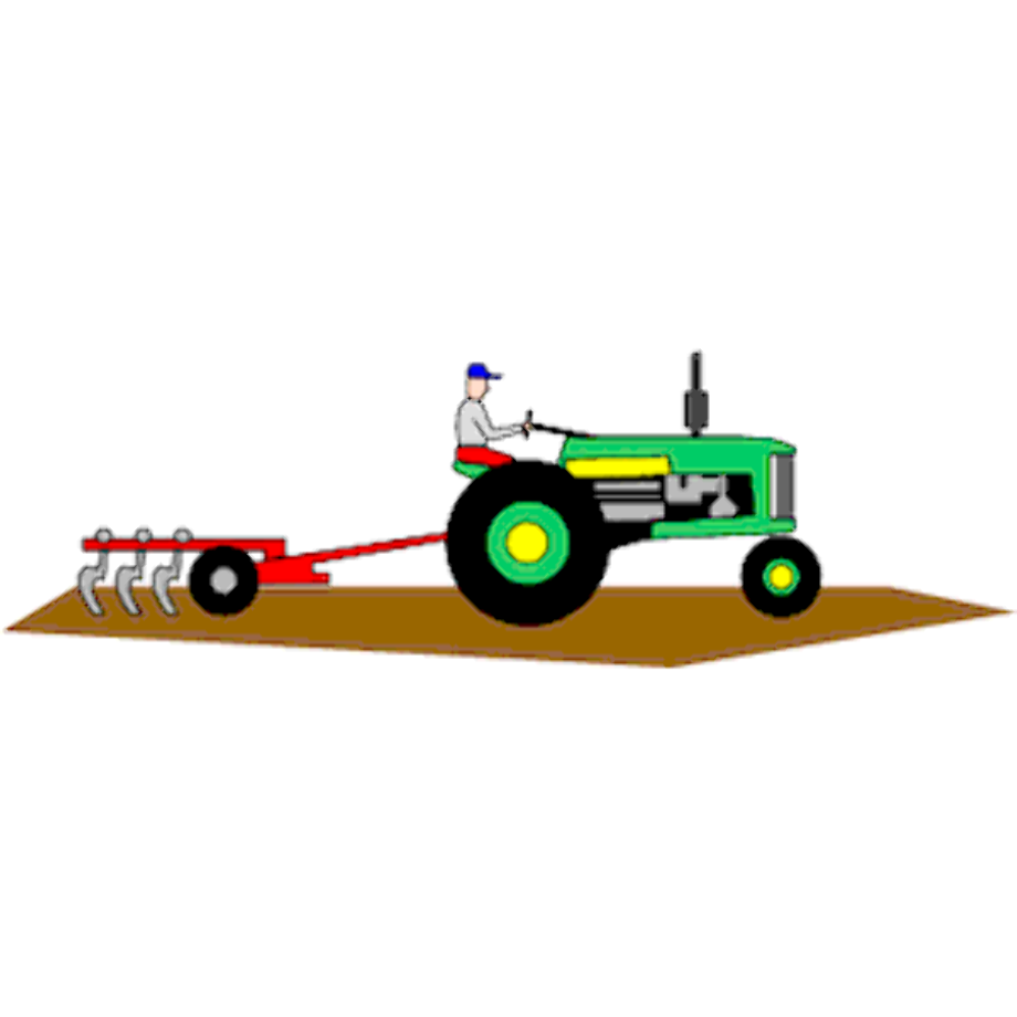 tractor clipart plowing