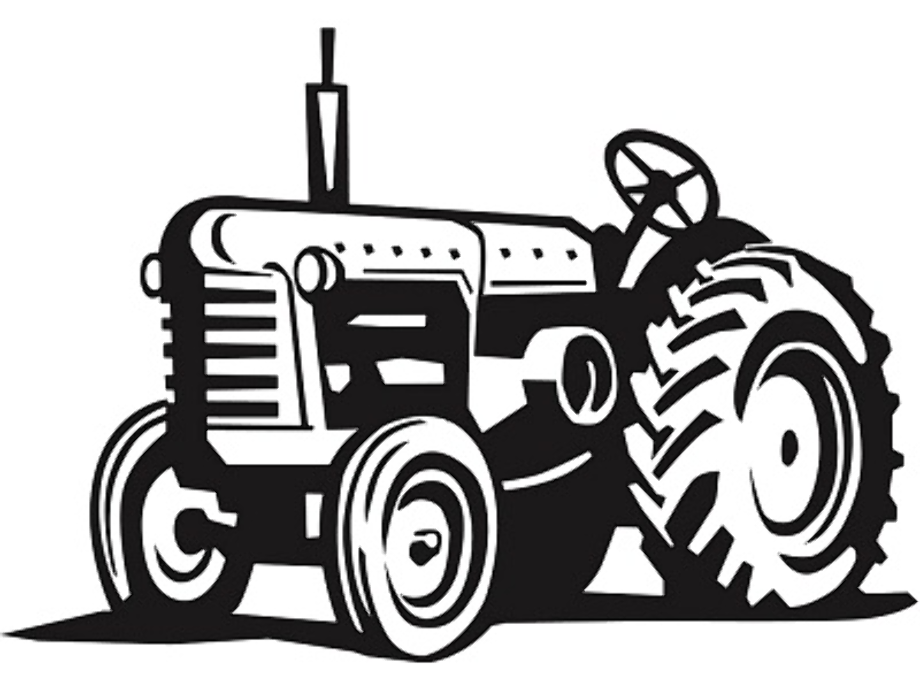 tractor clipart vintage