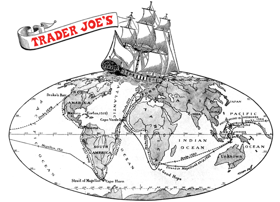 trader joe's logo drawing
