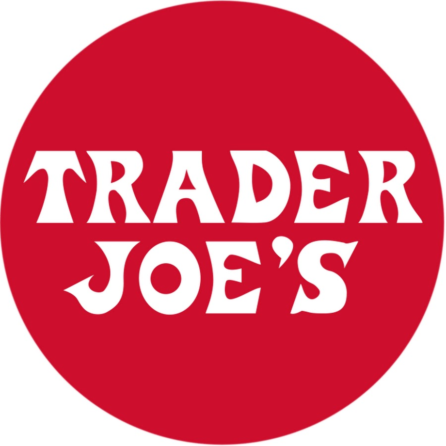 Trader joe\s logo white.