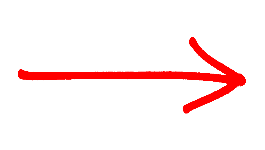 red arrow transparent drawn