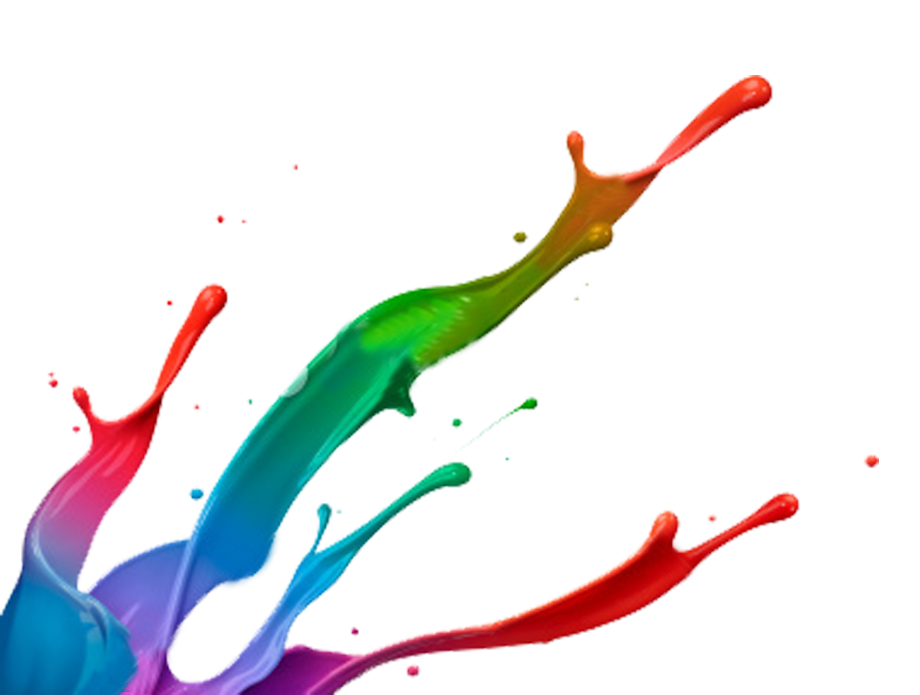 paint transparent background splatter