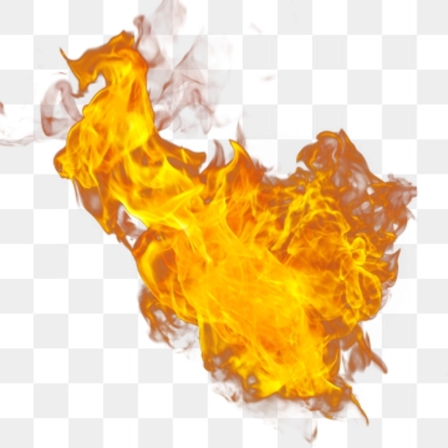 fire transparent background real