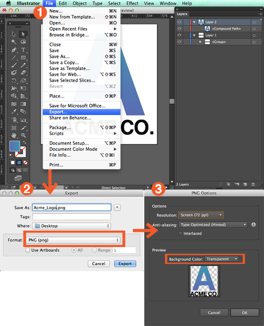 illustrator how to download with background transparent
