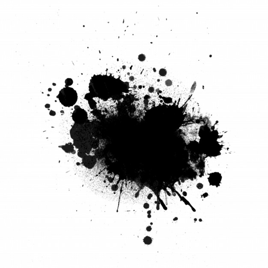 transparent background illustrator ink splatter