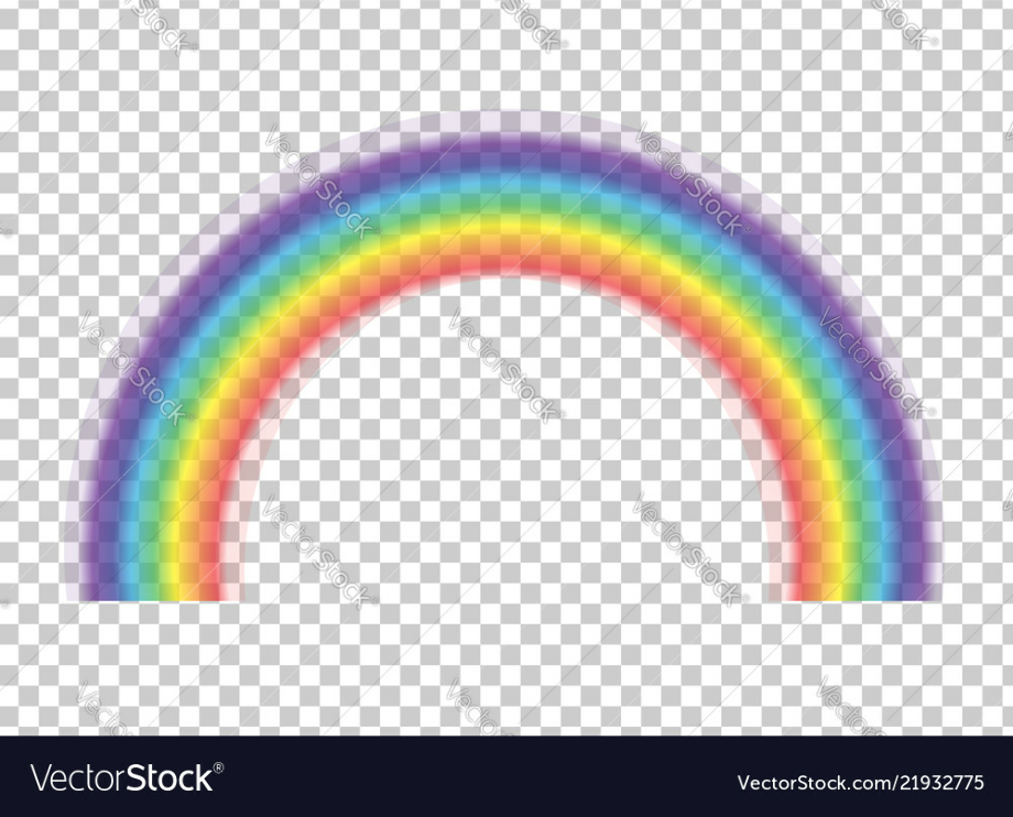 rainbow transparent vector