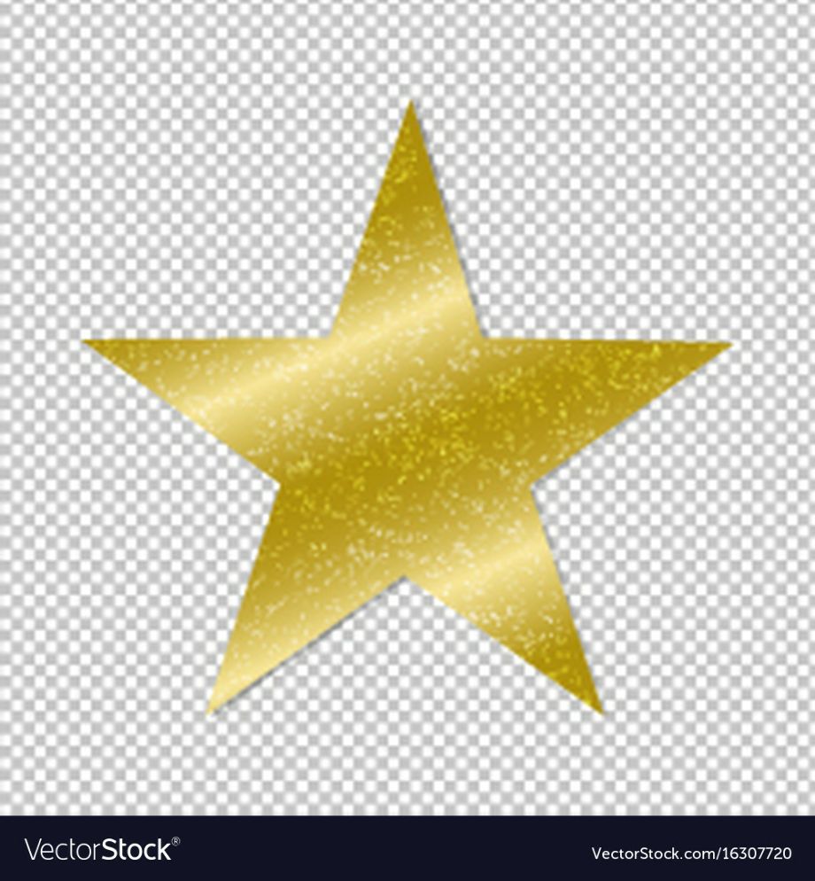 star transparent background gold