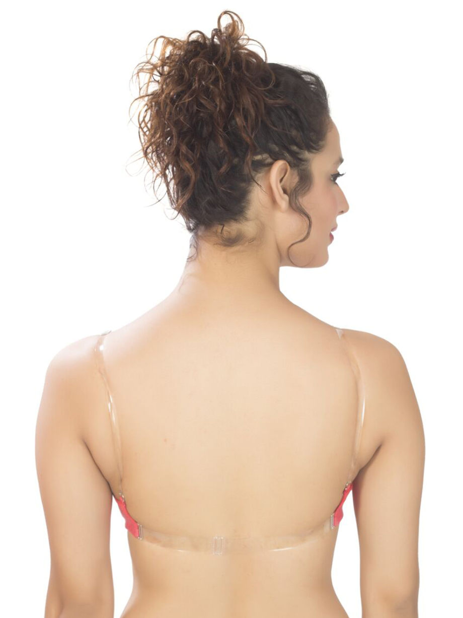Transparent bra non padded
