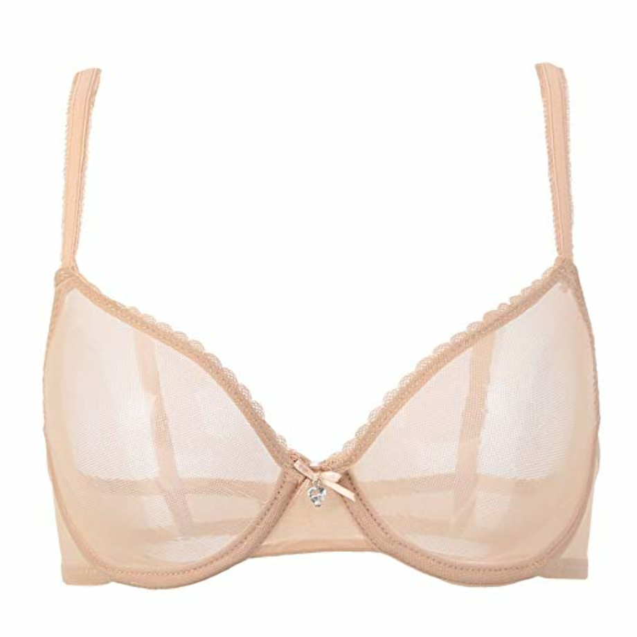 Transparent bra unlined
