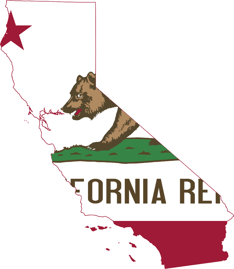 transparent california graphic