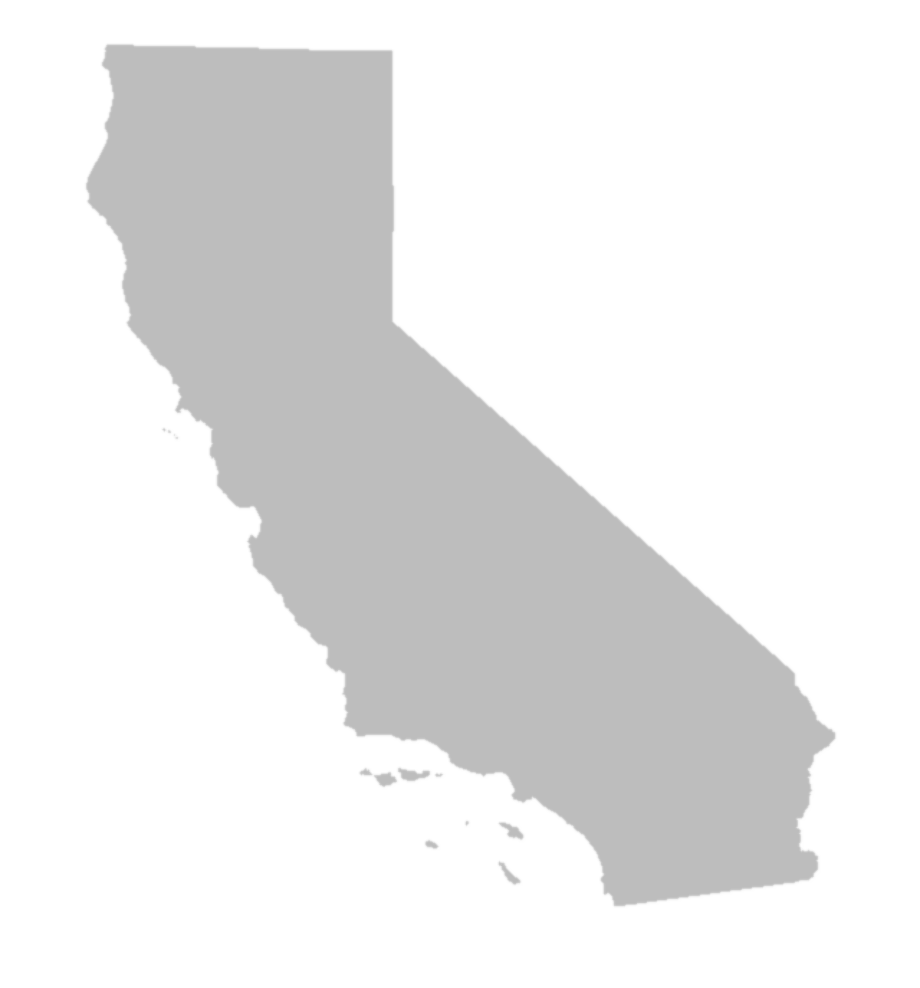 transparent california map