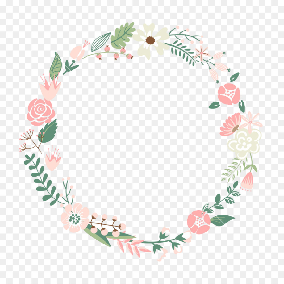 transparent flower circle