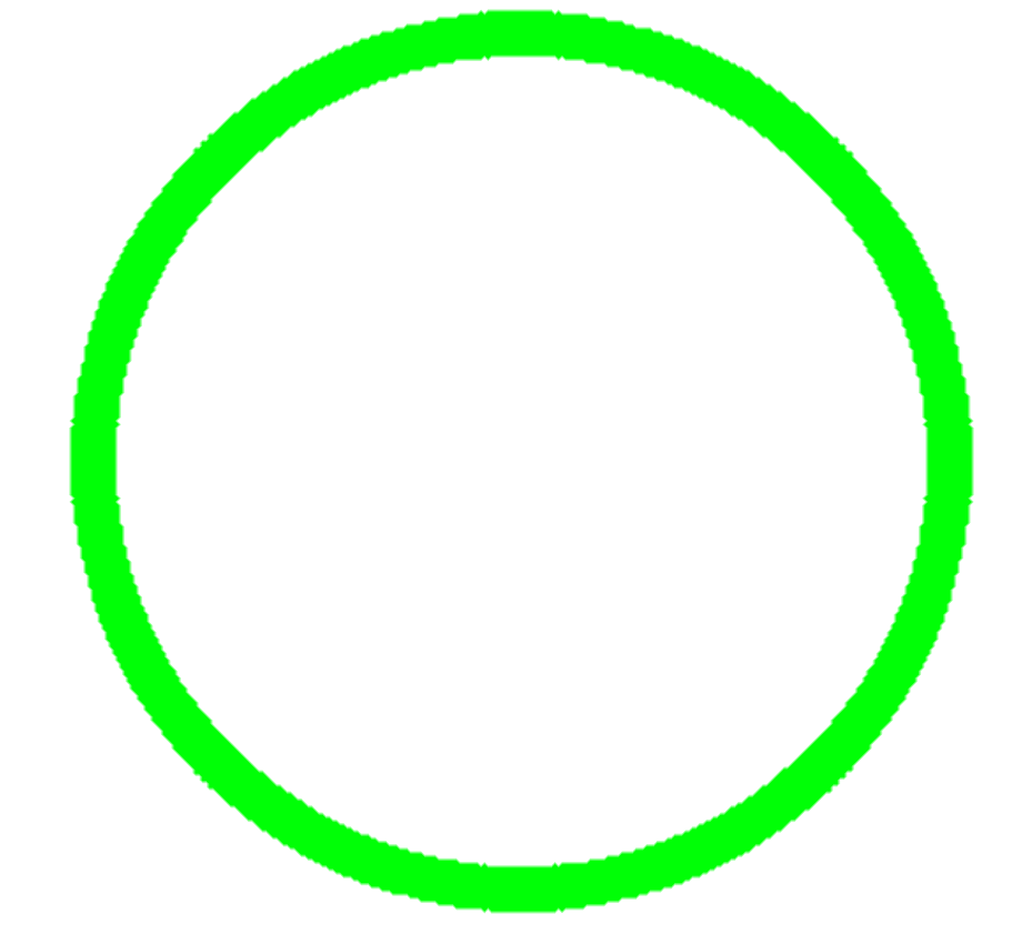 circle transparent green