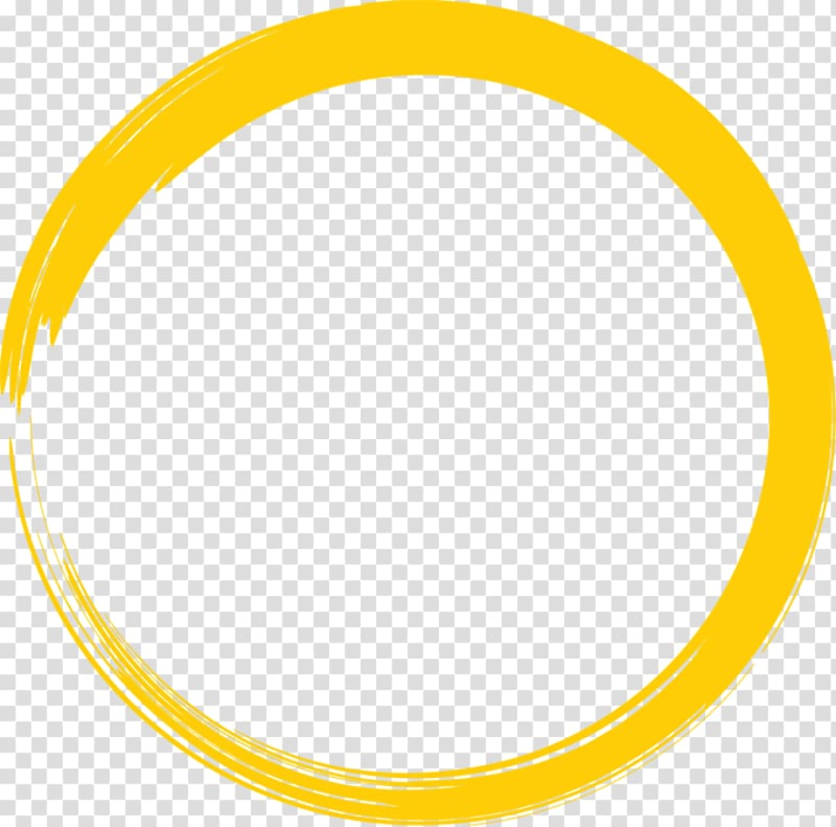 transparent circle yellow