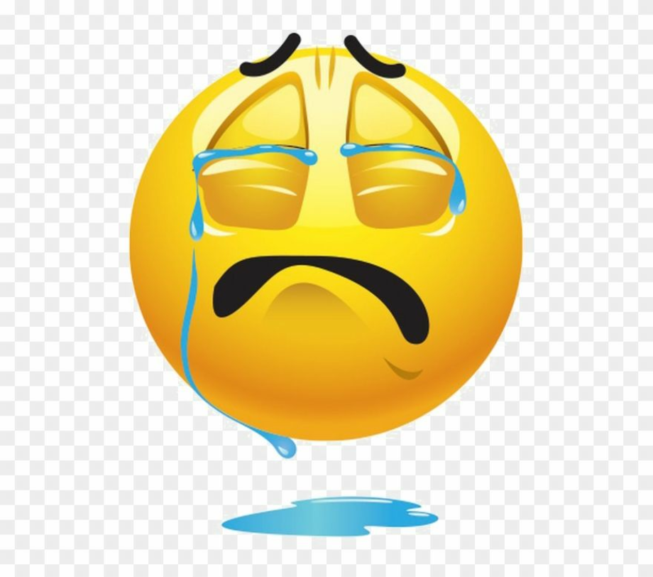crying emoji clipart single