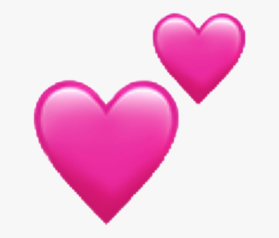 transparent hearts pink