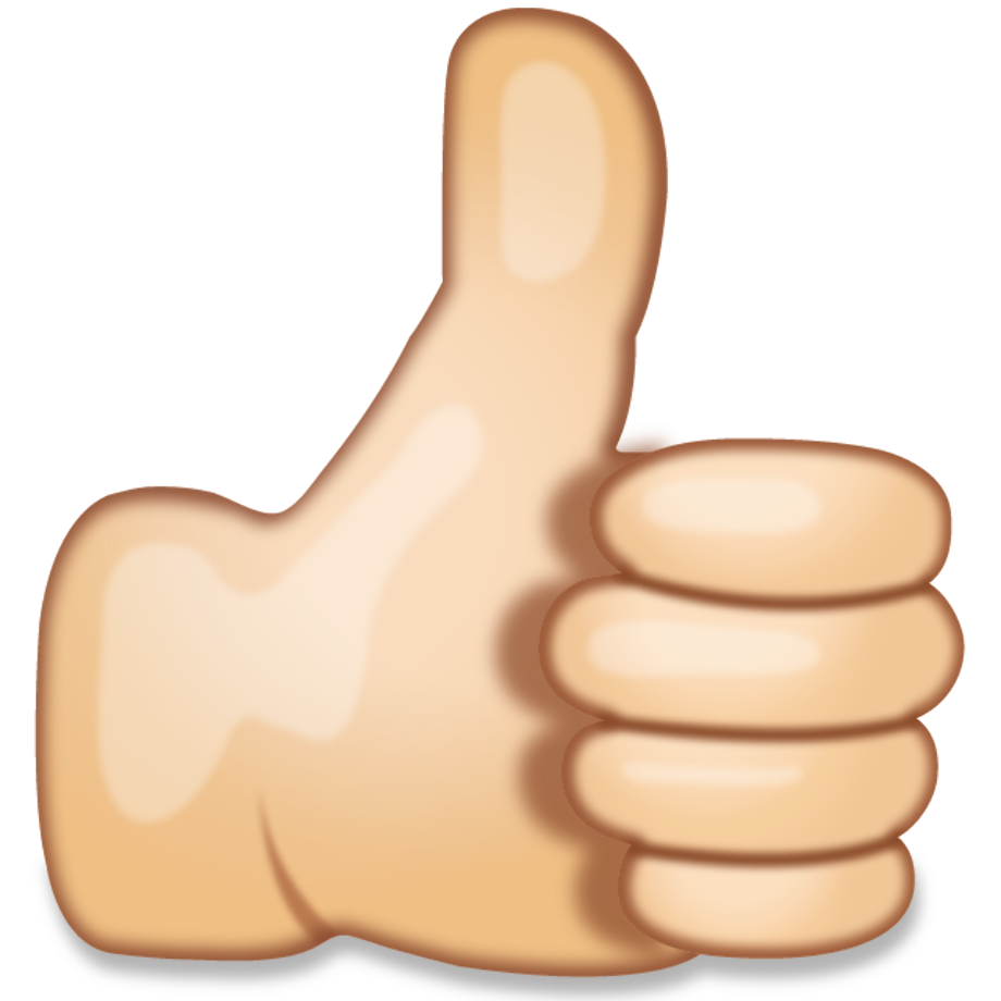 thumbs up emoji meme transparent