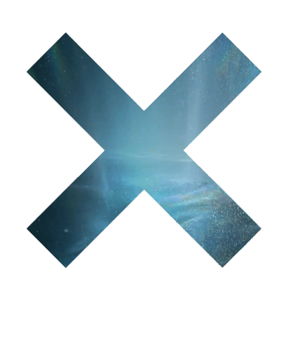 x transparent blue