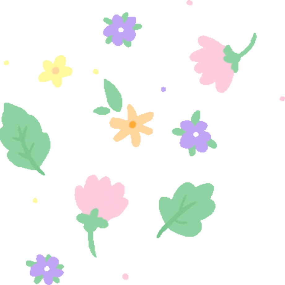 transparent flowers kawaii