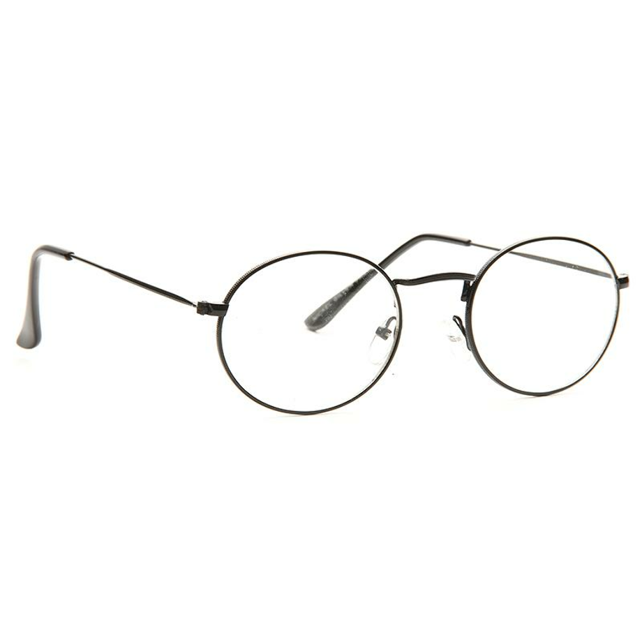 transparent glasses oval