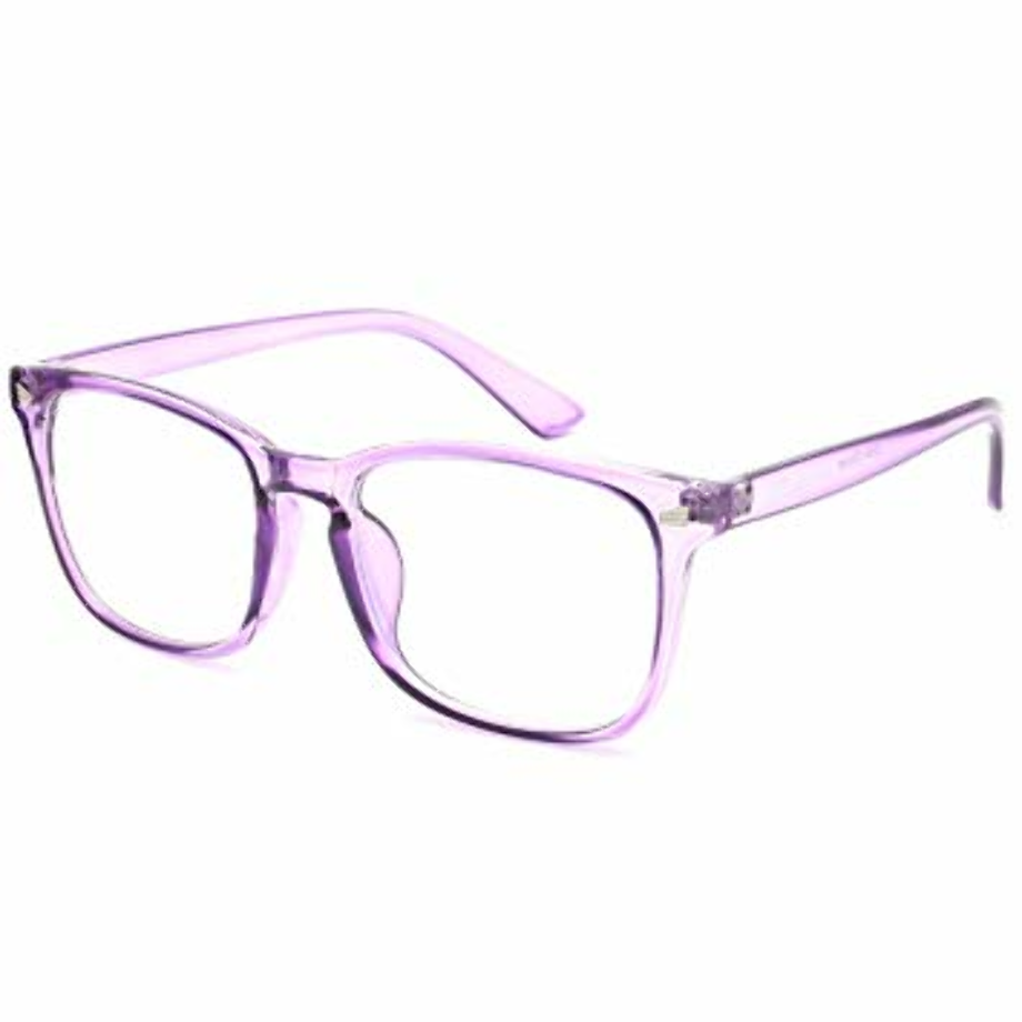 glasses transparent purple