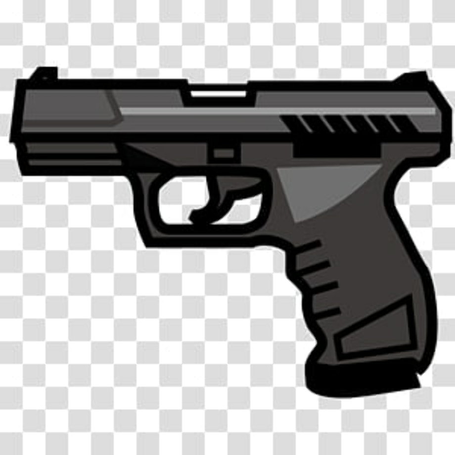 transparent gun pistol