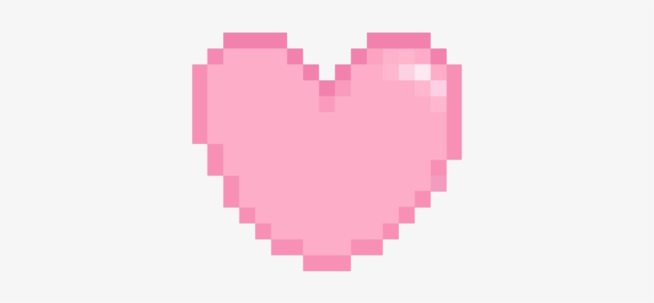transparent heart pixel