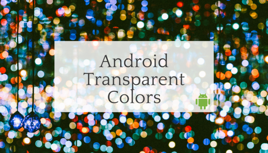 transparent color code android