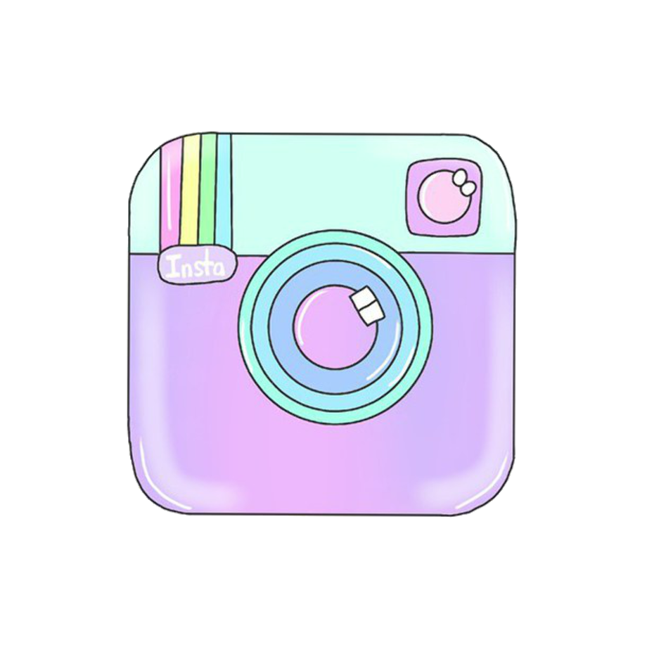 instagram transparent logo pastel