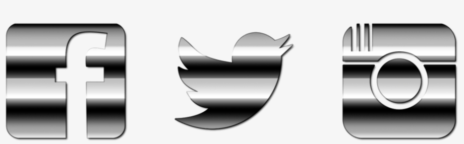 transparent twitter logo silver