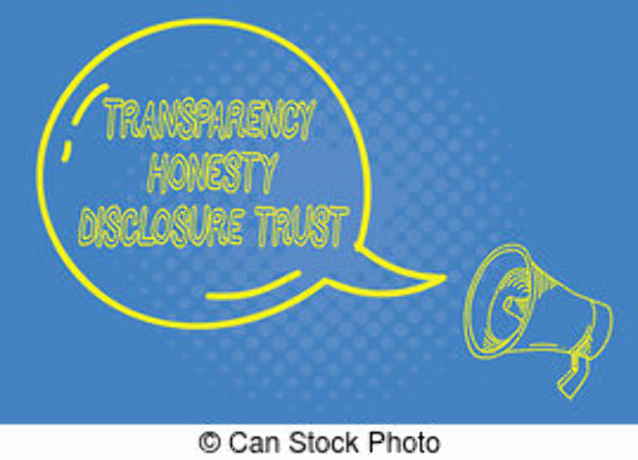 transparent meaning disclosure