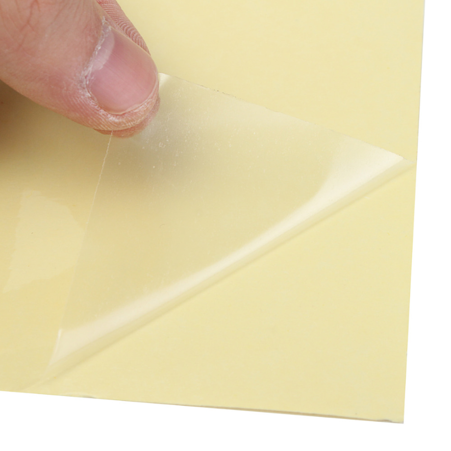 transparent paper sticker