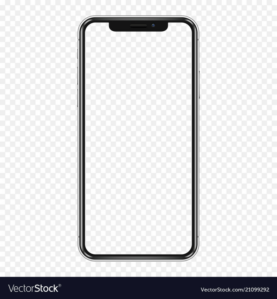 transparent phone vector