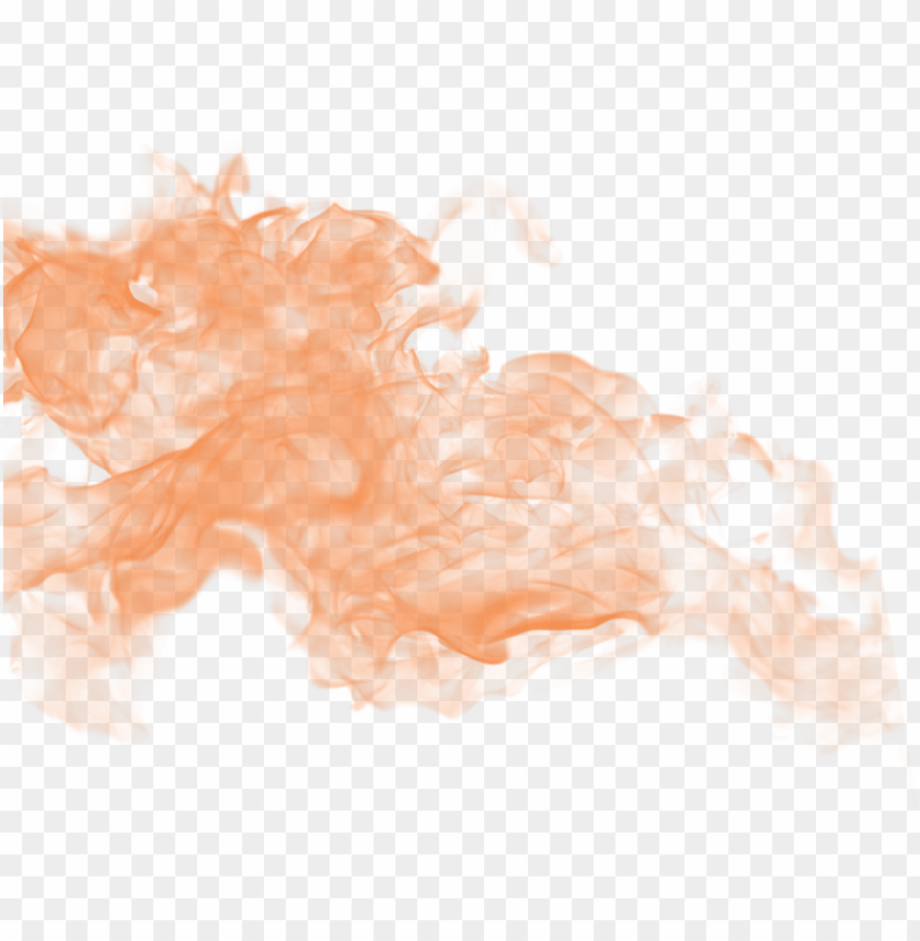transparent smoke orange