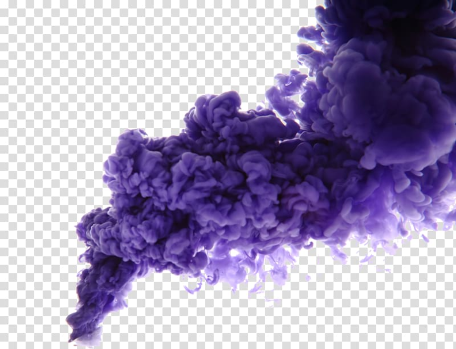 transparent smoke purple