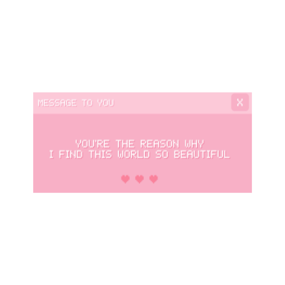 transparent text kawaii