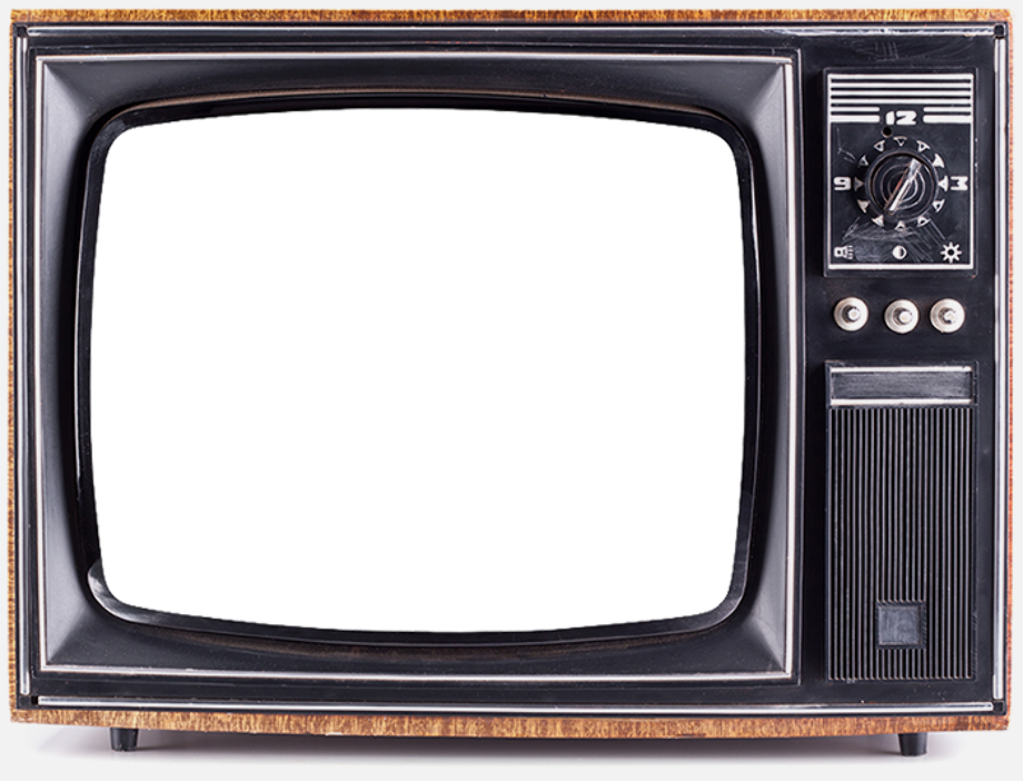 Transparent tv old school