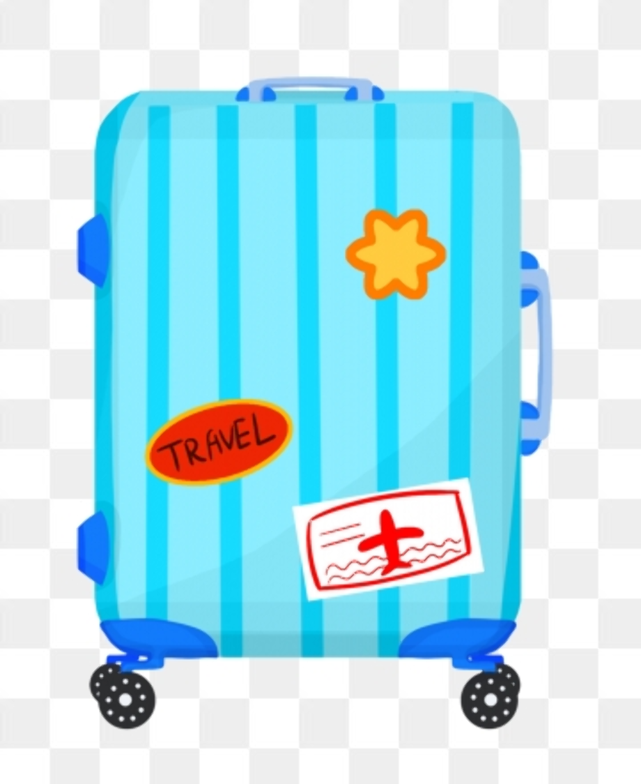 suitcase clipart cute