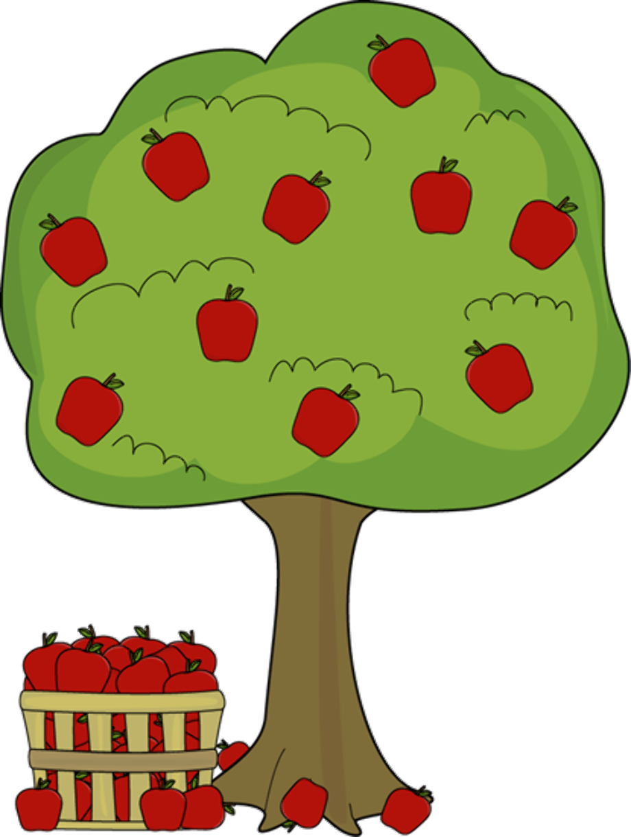 clipart tree apple