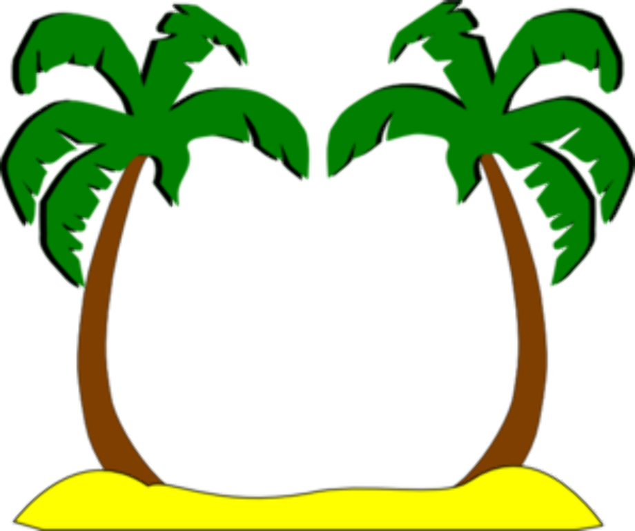 palm tree clipart beach