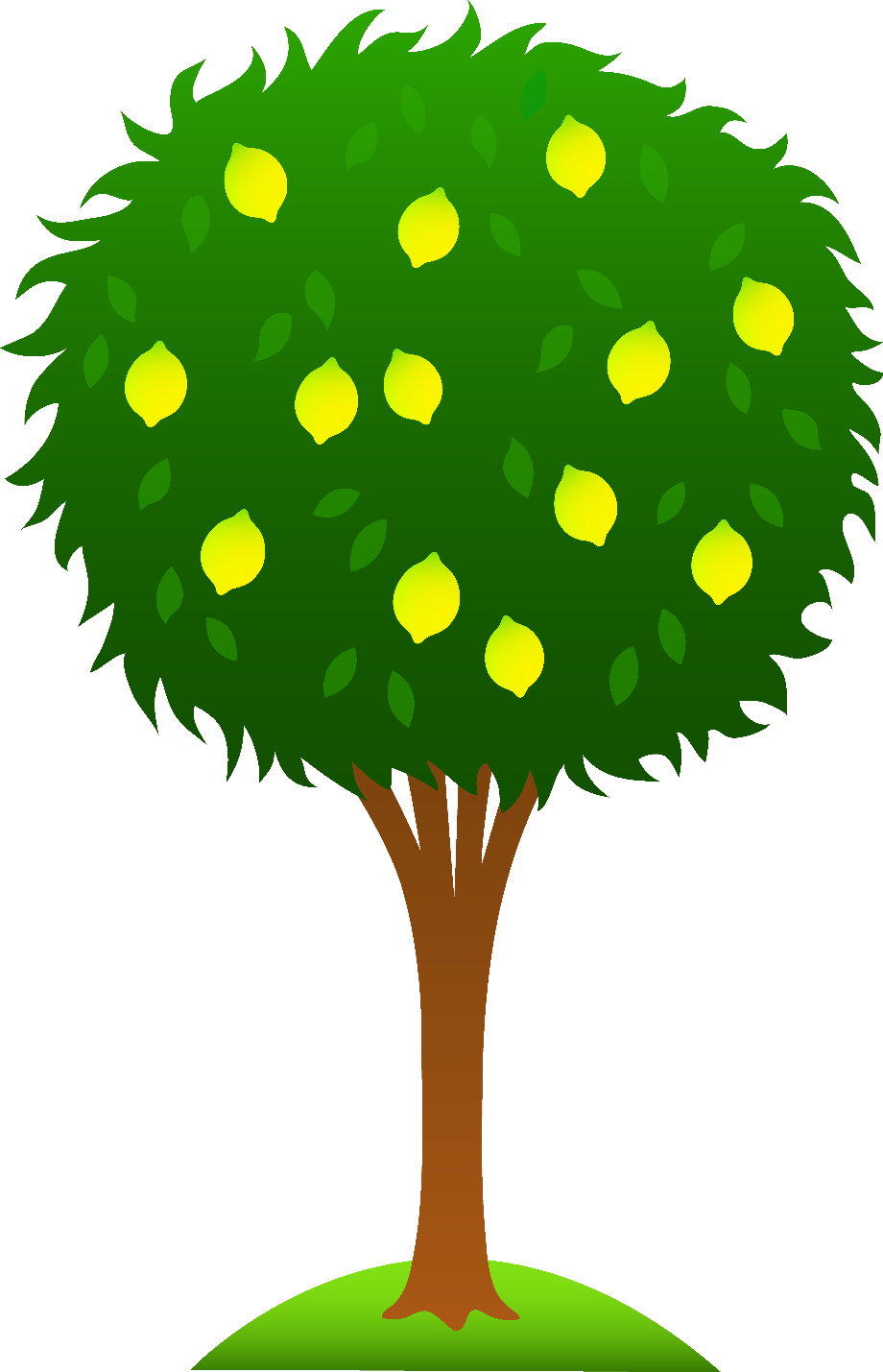 clipart tree cartoon