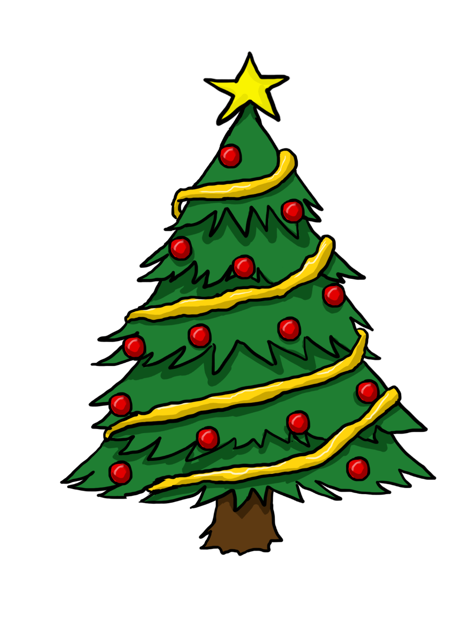 merry christmas clipart tree
