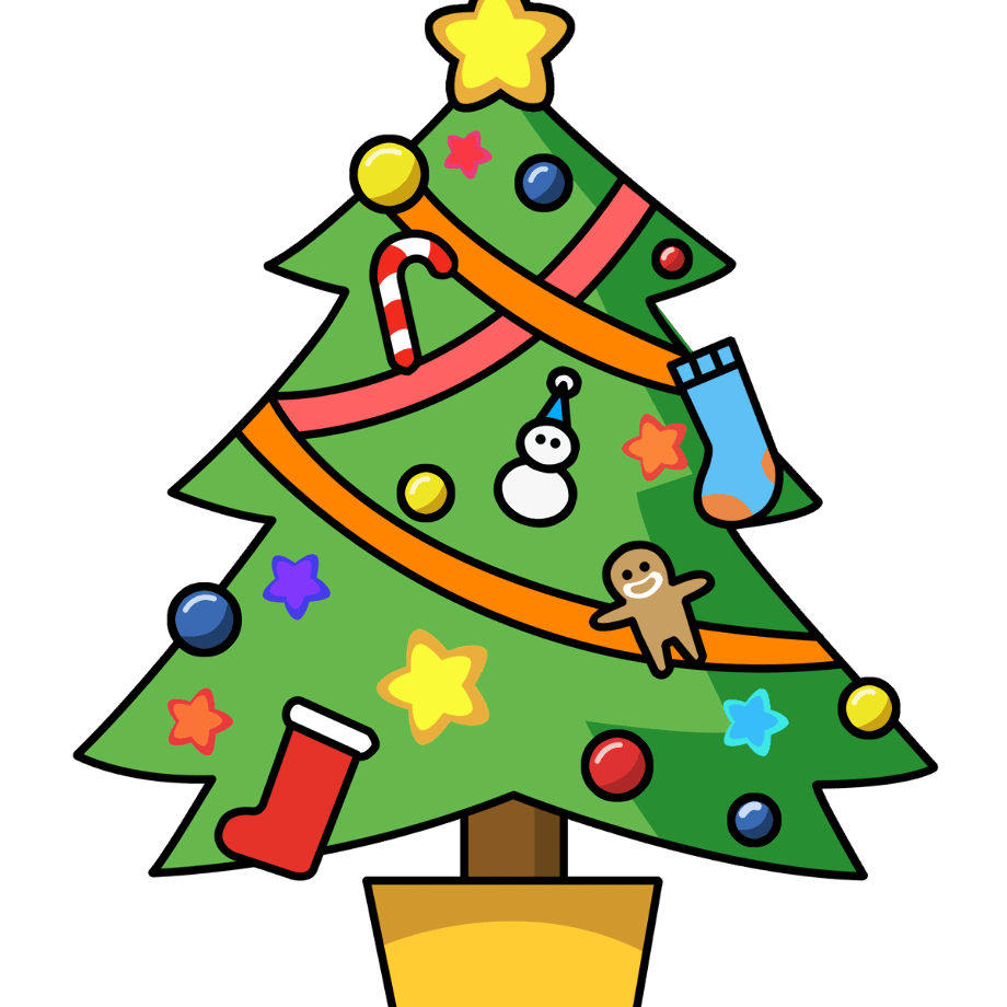 christmas tree clipart merry
