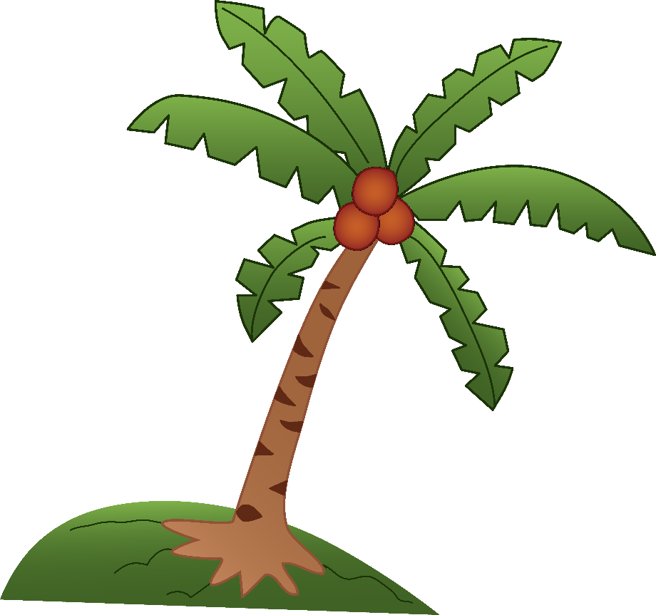 clipart tree coconut