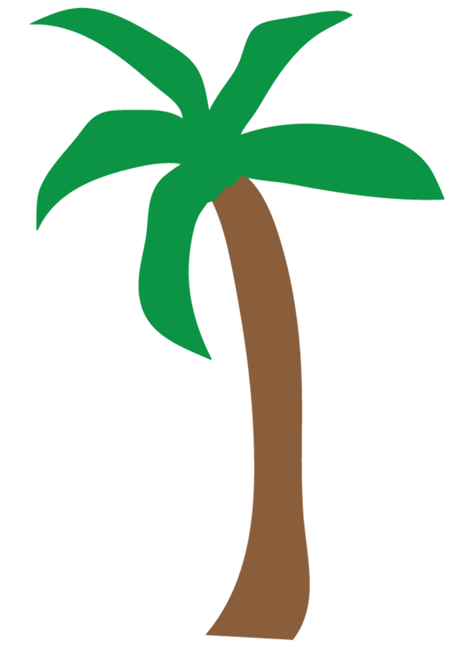 palm tree clipart easy